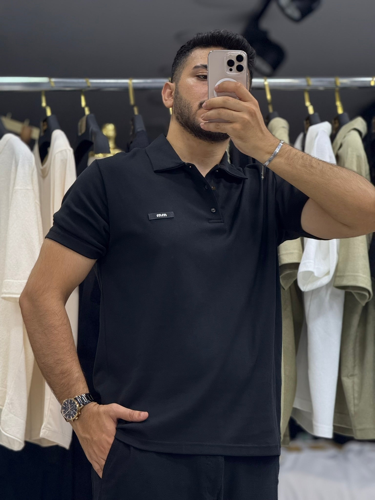 Sade ve Şık Siyah Polo T-Shirt – Modern ve Rahat