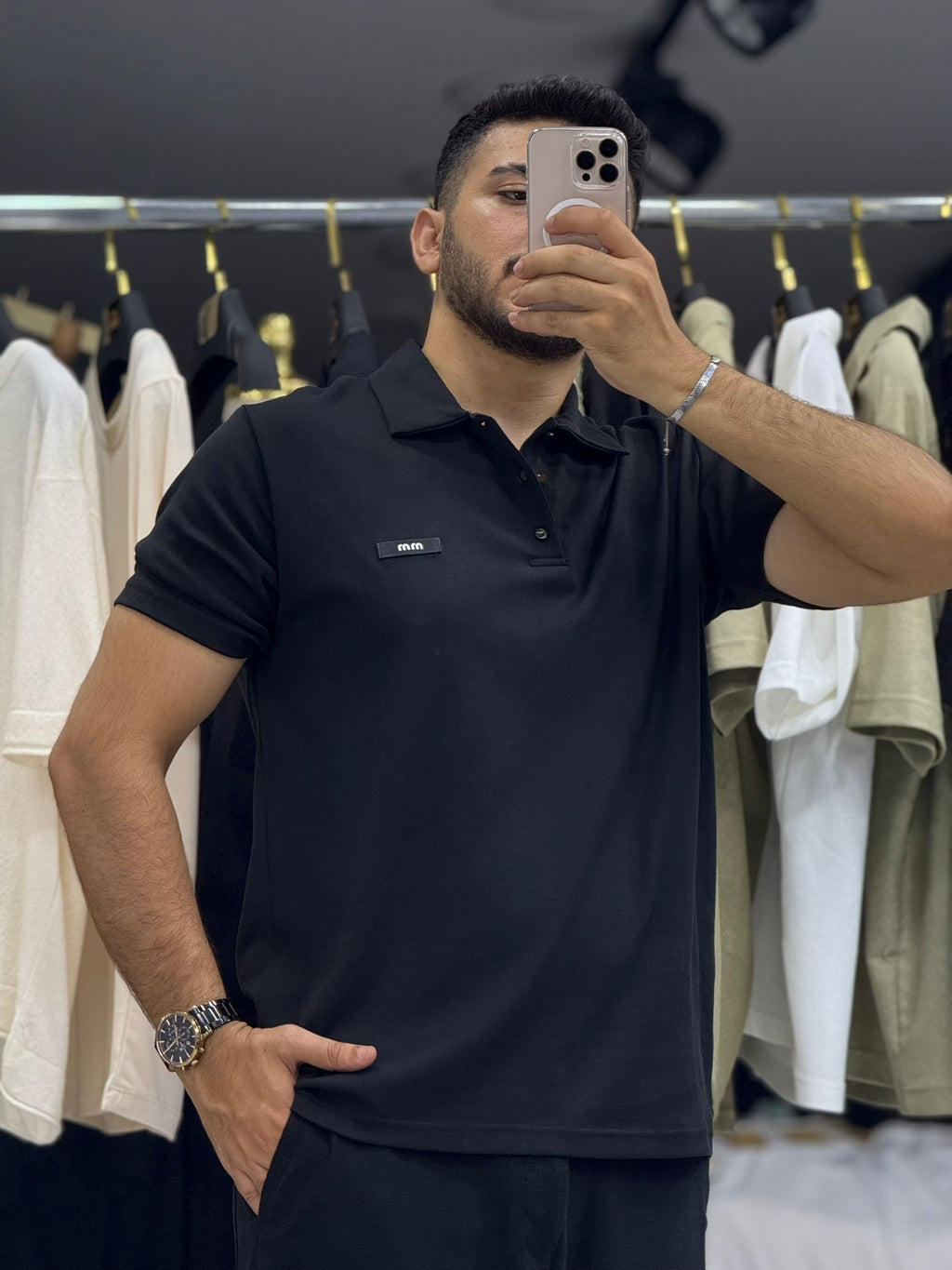 Sade ve Şık Siyah Polo T-Shirt – Modern ve Rahat
