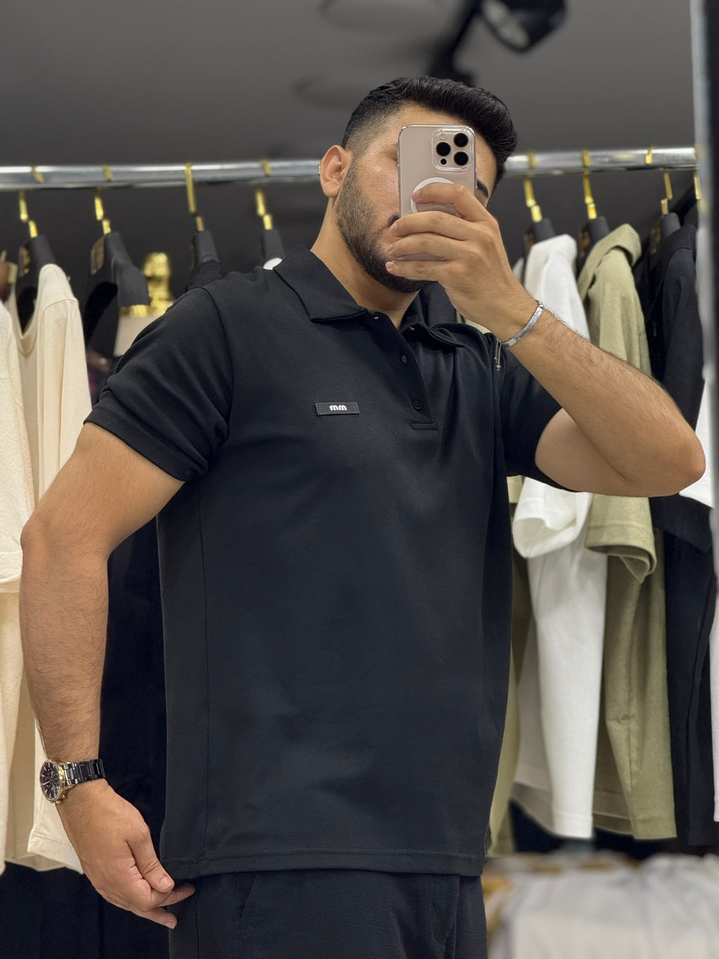 Sade ve Şık Siyah Polo T-Shirt – Modern ve Rahat